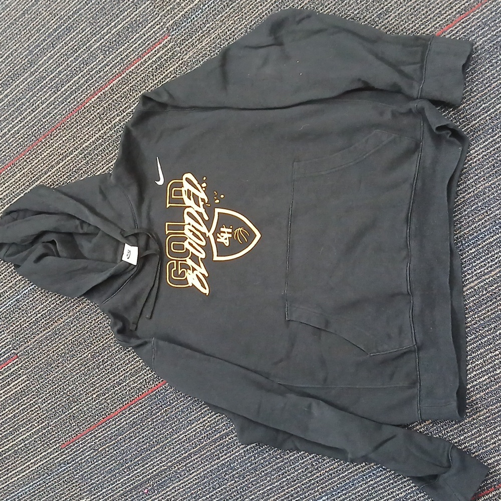Nike Golden‎ State Warriors Hoodie Mens LG Black Gold Blooded  NBA Playoffs